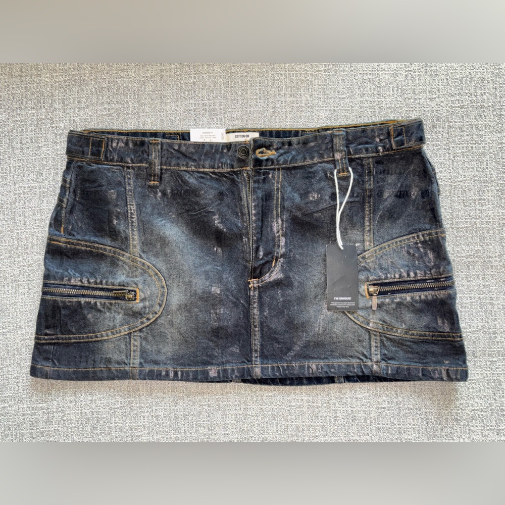 Cotton On Dark Indigo Mini Skirt